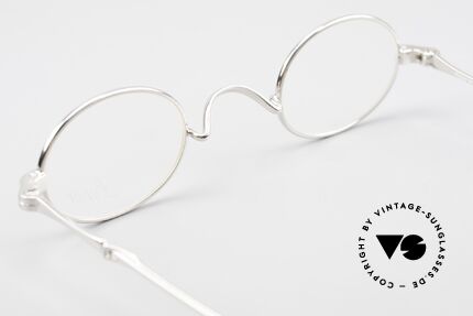 Lunor I 04 Telescopic Ovale XS Brille Platin Plated, Größe: extra small, Passend für Herren und Damen