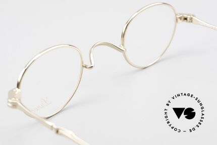 Lunor I 03 Telescopic Vergoldete Brille Schiebebügel, Größe: extra small, Passend für Herren und Damen