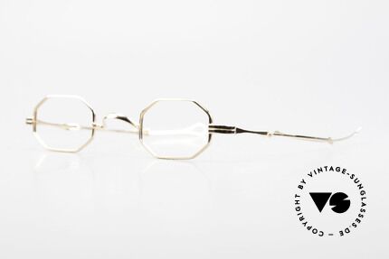 Lunor I 01 Telescopic Ausziehbare Achteckige Brille, Brillendesign in Anlehnung an frühere Jahrhunderte, Passend für Herren und Damen