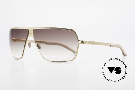 Mykita Rock Vintage No 1 Collection 2009, Mod. No.1 Sun Rock Goldline, brown-gradient, Gr. 67/09, Passend für Herren