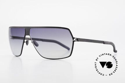 Mykita Rock No1 Herren Sonnenbrille 2009, Model No.1 Sun Rock Black, black-gradient, in Gr. 67/09, Passend für Herren