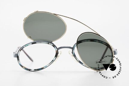 Bugatti 05728T 90er Herrenbrille Sonnen Clip, Größe: medium, Passend für Herren