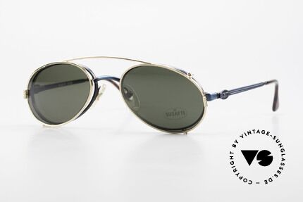 Bugatti 05728 Seltene 90er Fassung Mit Clip, sehr stilvolle Bugatti vintage Brille aus den 1990ern, Passend für Herren