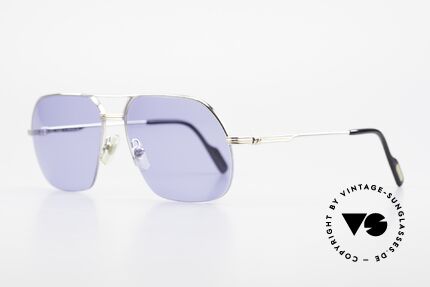 Cartier Orsay Halbrand Luxus Sonnenbrille, edle Platin-Edition: Fassung mit Platin-Legierung, Passend für Herren