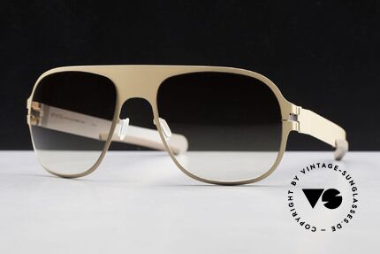 Mykita Rodney Designer Sonnenbrille Limited, Limited Flash Rodney Nude SS10M, brown gradient, 57/19, Passend für Herren