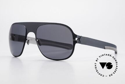 Mykita Rodney Limitierte Sonnenbrille 2011, Limited Flash Rodney Indigo SS10M, black solid, 57/19, Passend für Herren