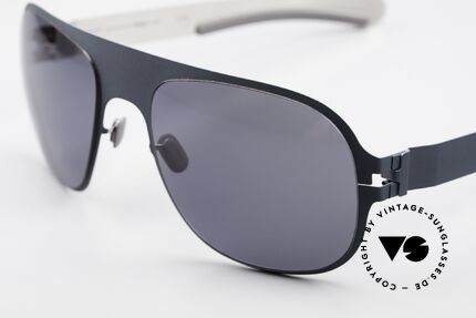 Mykita Rodney Limitierte Sonnenbrille 2011, innovativ flexible Metallfassung: eine Größe passt allen, Passend für Herren