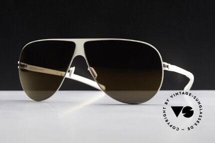 Mykita Elliot Tom Cruise Mykita Sonnenbrille, Model No.1 Sun Elliot Offwhite, brown-flash, Gr. 68/07, Passend für Herren