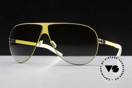 Mykita Elliot Tom Cruise Aviator Brille 2011, Mod. No.1 Flash Elliot Yellow, green-gradient, Gr. 68/07, Passend für Herren