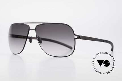 Mykita Rolf Brad Pitt Mykita Sonnenbrille, Model No.1 Sun Rolf Black, gray-gradient, in Gr. 59/12, Passend für Herren und Damen