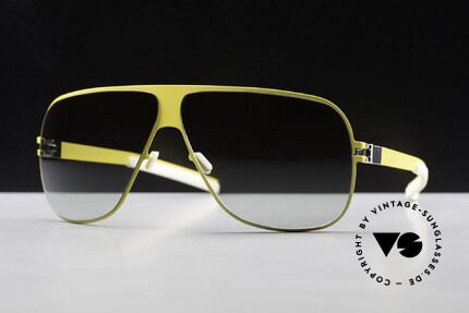 Mykita Hector Herren Sonnenbrille von 2009, Collection Flash, Hector Yellow, green-gradient in 65/08, Passend für Herren