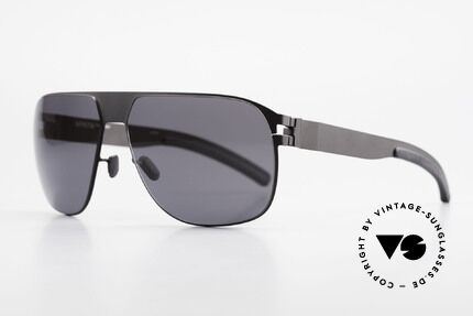 Mykita Tim No 1 Collection Sonnenbrille, Modell No.1 Sun Tim Black, black solid, in Größe 61/14, Passend für Herren