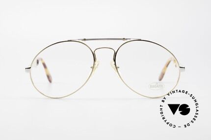 Bugatti 11948 Vergoldete Luxusbrille XL 80er, der Bugatti-KLASSIKER in perfekter Vollendung, Passend für Herren