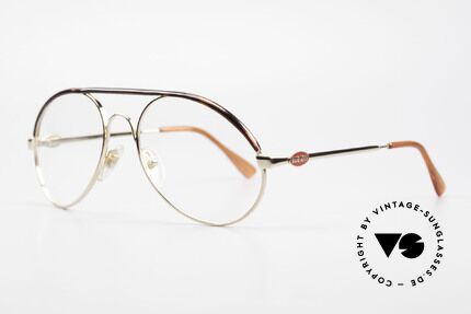 Bugatti 65986 80er Herren Brille Vergoldet, Mod. 65986 mit Oberrand in Schildpatt-Optik, Passend für Herren