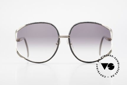 Christian Dior 2250 Rihanna Leder Sonnenbrille, sehr feminines, elegantes Design mit riesigen Gläsern, Passend für Damen