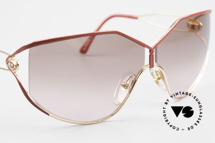 Christian Dior 2345 90er Designer Brille Damen, leicht getönte Gläser; dennoch 100% UV Protection, Passend für Damen