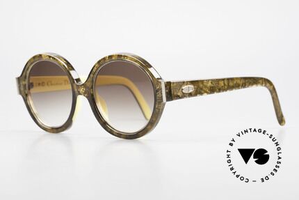 Christian Dior 2446 Runde 80er Sonnenbrille Damen, der Optyl-Kunststoff scheint einfach nicht zu altern, Passend für Damen