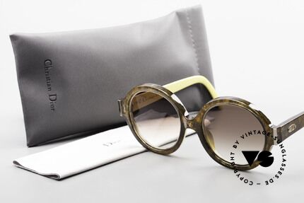 Christian Dior 2446 Runde 80er Sonnenbrille Damen, Größe: medium, Passend für Damen