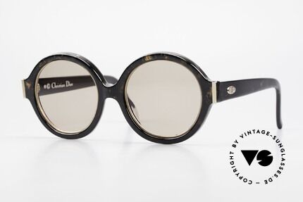 Christian Dior 2446 Runde Damen Sonnenbrille 80er, runde 80er Jahre Christian Dior Damensonnenbrille, Passend für Damen