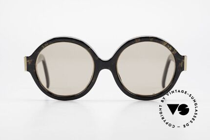 Christian Dior 2446 Runde Damen Sonnenbrille 80er, zauberhafte Farben und Muster dank Optyl-Material, Passend für Damen