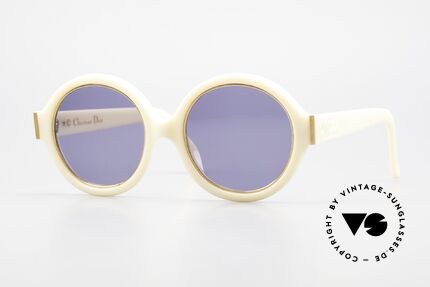 Christian Dior 2446 Runde Damen 80er Sonnenbrille, runde 80er Jahre Christian Dior Damensonnenbrille, Passend für Damen