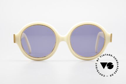 Christian Dior 2446 Runde Damen 80er Sonnenbrille, zauberhafte Farben und Muster dank Optyl-Material, Passend für Damen