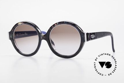 Christian Dior 2446 80er Sonnenbrille Damen Rund, runde 80er Jahre Christian Dior Damensonnenbrille, Passend für Damen