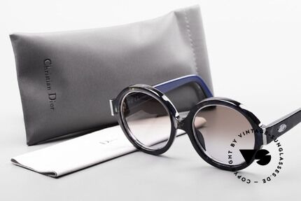 Christian Dior 2446 80er Sonnenbrille Damen Rund, Größe: medium, Passend für Damen