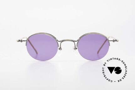 Jean Paul Gaultier 55-7108 Kleine Panto Sonnenbrille 90er, legendäre 'Panto-Form' interpretiert von J.P.G., Passend für Herren und Damen