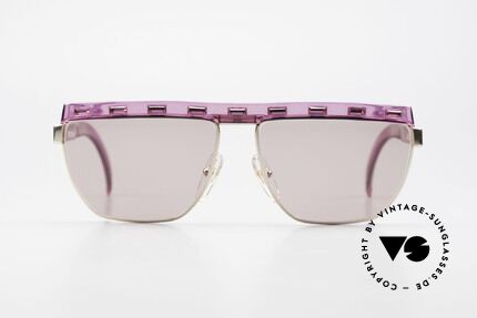 Paloma Picasso 3706 Damen Sonnenbrille Pink Strass, Paloma ist die jüngste Tochter von Pablo Picasso, Passend für Damen