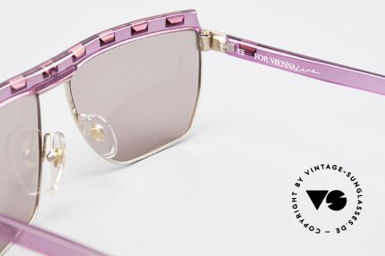 Paloma Picasso 3706 Damen Sonnenbrille Pink Strass, KEINE Retrosonnenbrille; eine 30 Jahre alte Rarität, Passend für Damen