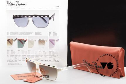 Paloma Picasso 3706 Farben Sämtlicher Edelsteine, ungetragen (wie alle unsere vintage Sonnenbrillen), Passend für Damen