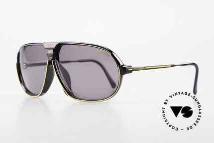 Carrera 5416 80er Sportsonnenbrille Optyl, mit Carrera Wechselgläsern & original Carrera Etui, Passend für Herren