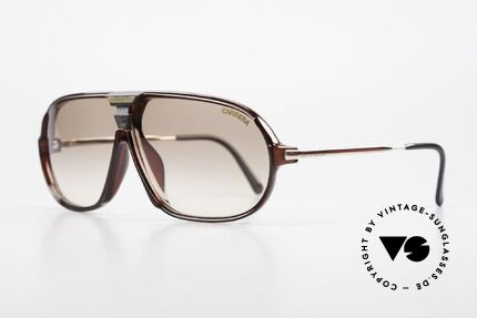 Carrera 5416 80er Sportbrille Wechselglas, mit Carrera Wechselgläsern & original Carrera Etui, Passend für Herren