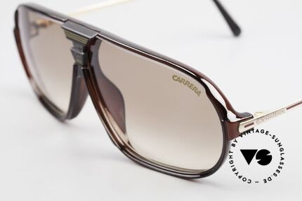 Carrera 5416 80er Sportbrille Wechselglas, 1x braun Verlauf & 1x solid-grün; 100% UV Schutz, Passend für Herren