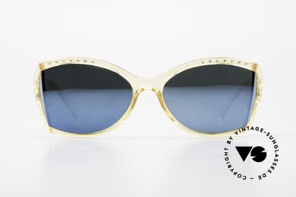 Christian Dior 2439 Strass Sonnenbrille Kristall, transparente Farbe dank Optyl-Material & mit Strass, Passend für Damen