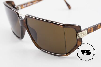 Christian Dior 2440 80er Monsieur Herren Brille, dunkelbraune Polycarbonat-Gläser (100% UV Schutz), Passend für Herren