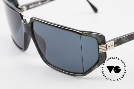 Christian Dior 2440 80s Dior Monsieur Sonnenbrille, dunkelblaue Polycarbonat-Gläser für 100% UV Schutz, Passend für Herren