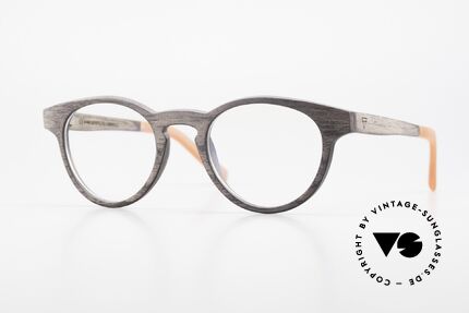Kerbholz Friedrich Holzbrille Panto Blackwood, Echte Panto-Holzbrille von Kerbholz, made in Germany, Passend für Herren und Damen