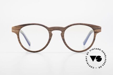 Kerbholz Friedrich Holzbrille Panto Rosewood, aus Rosewood: Palisander (aus Mosambik und Tansania), Passend für Herren und Damen