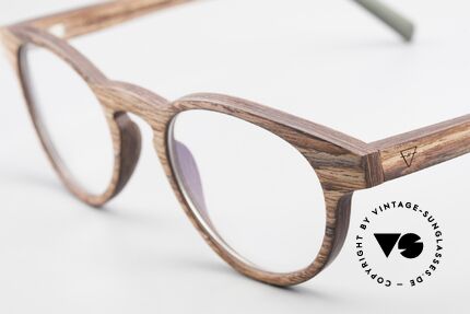 Kerbholz Friedrich Holzbrille Panto Rosewood, ein absolutes Unikat (zudem in Handarbeit gefertigt), Passend für Herren und Damen