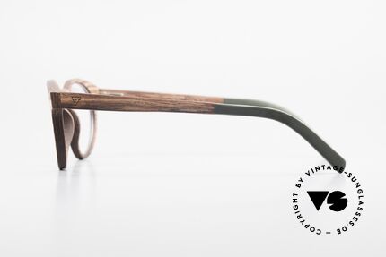 Kerbholz Friedrich Holzbrille Panto Rosewood, jedes Holz-Modell ist individuell (dank der Maserung), Passend für Herren und Damen