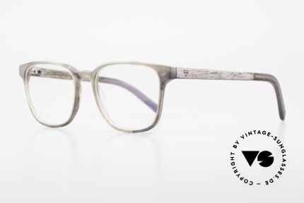 Kerbholz Ludwig Holzbrille Herren Blackwood, ungetragenes Exemplar, mit flexiblen Federscharnieren, Passend für Herren