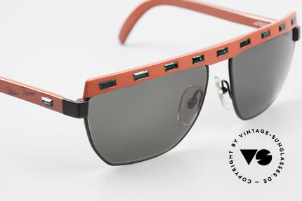 Paloma Picasso 3706 90s Damen Sonnenbrille Strass, zudem ist das Brillen-Etui als Geldbörse nutzbar!, Passend für Damen