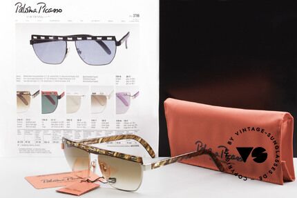 Paloma Picasso 3706 Damen Sonnenbrille Strass 90s, Größe: medium, Passend für Damen