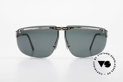 Carrera 5420 90er Wrap Sportsonnenbrille, "wrap around" = stark gebogene Fassung & Gläser, Passend für Herren