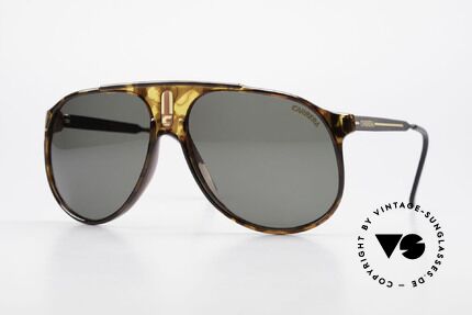 Carrera 5424 80er Aviator Sportsonnenbrille, alte 80er original Sportsonnenbrille von Carrera, Passend für Herren
