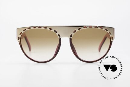 Christian Dior 2437 Damen Sonnenbrille Vintage, tolles Farbenspiel: außen = havanna & innen = pink, Passend für Damen