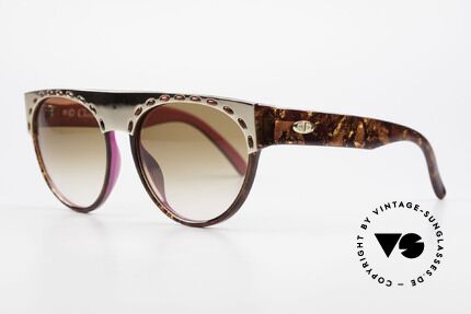 Christian Dior 2437 Damen Sonnenbrille Vintage, zudem sehr markante, vergoldete Schmuck-Blende, Passend für Damen