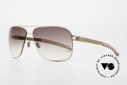 Mykita Luke Vintage Sonnenbrille von 2008, Mod. No.1 Sun Luke Goldline, brown-gradient, Gr. 63/13, Passend für Herren